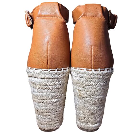 Steve Madden Marina Suede Wedge Espadrilles Ankle Strap Buckle Platform Size 8 - Picture 5 of 8